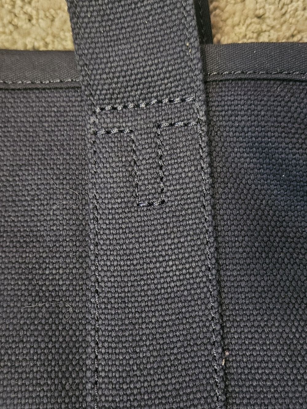 Tory Burch Canvas Midnight Blue Navy Mercer tote - Picture 4 of 11
